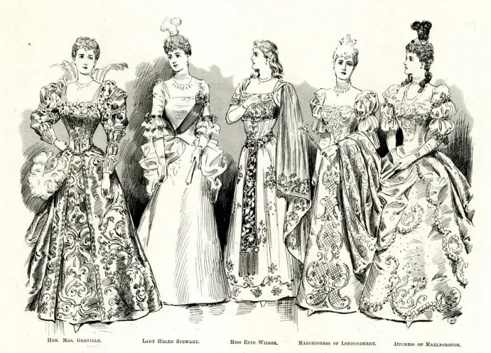 Framed Print : Historic Fancy Dress Ball at Devonshire House, London Framed Print : Historic Fancy Dress Ball at Devonshire House, London