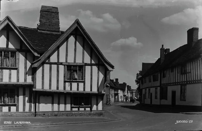 Framed Print : Historic Lavenham Street Scene Framed Print : Historic Lavenham Street Scene