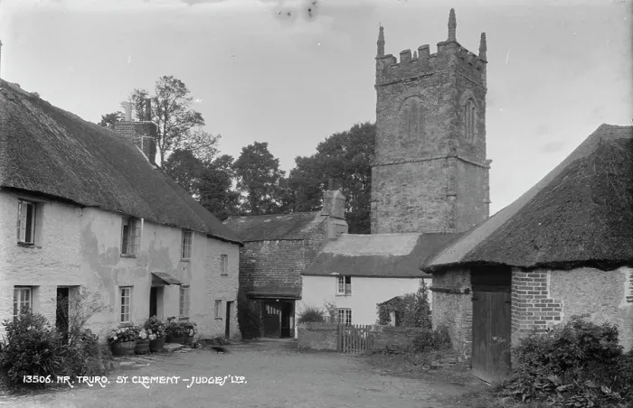 Framed Print : Historic Village Scene in St. Clement Framed Print : Historic Village Scene in St. Clement