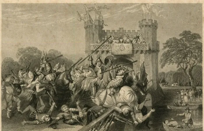 Framed Print : Historical scene, The Good Old Times Framed Print : Historical scene, The Good Old Times