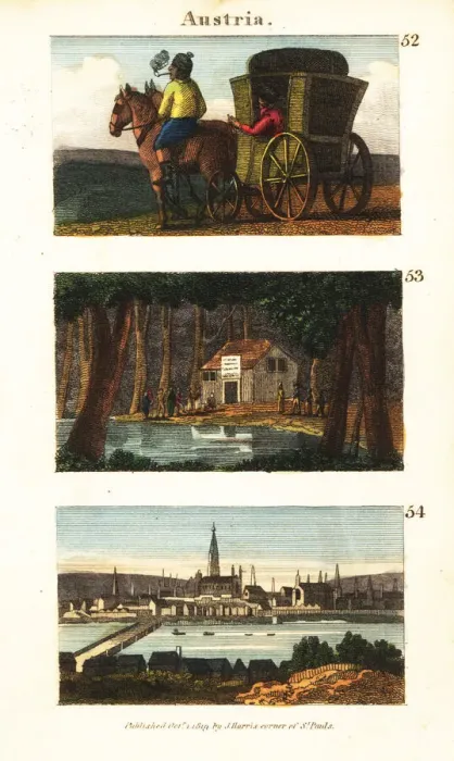 Framed Print : Historical views of Austria Framed Print : Historical views of Austria