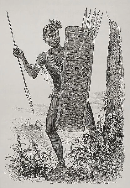 History of Africa. The Congo. Indigenous armed for warfare