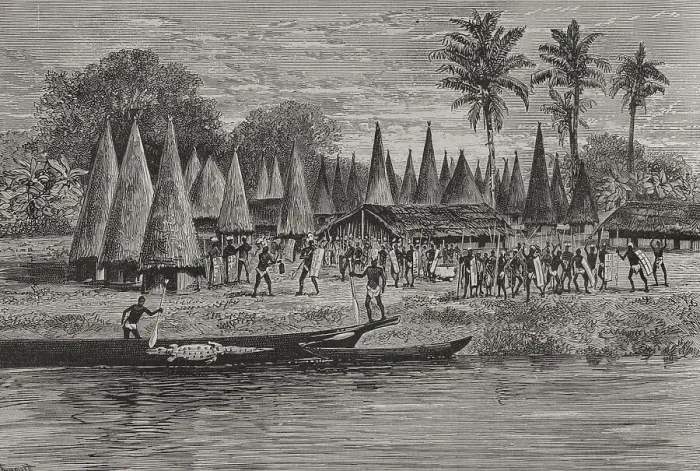 Framed Print : History of Africa. Native Bondei people of Bonde Framed Print : History of Africa. Native Bondei people of Bonde