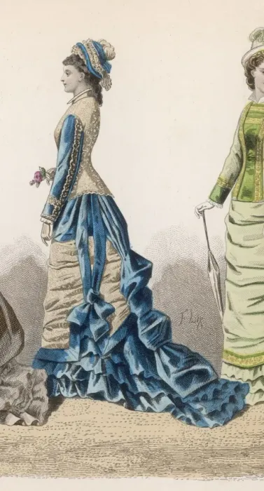 Framed Print : History of Fashion 1876 Framed Print : History of Fashion 1876