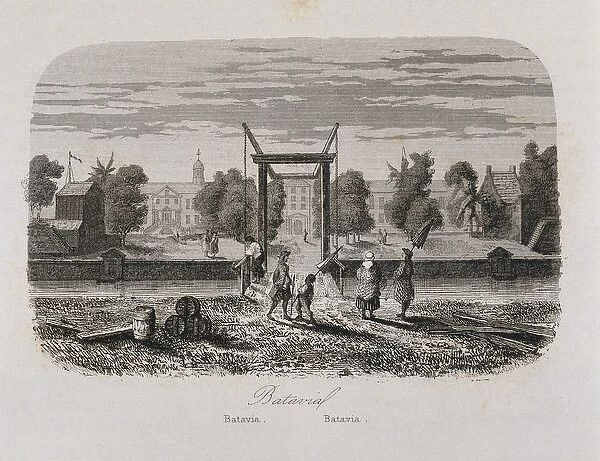 History of the Missions, 1863. Indonesia. View of Batavia