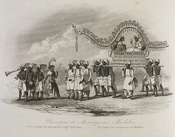 History of the Missions, 1863. Wedding in India, 19th c