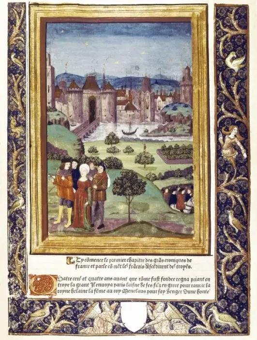Framed Print : History of Troy. Illustration of the first chapter Framed Print : History of Troy. Illustration of the first chapter
