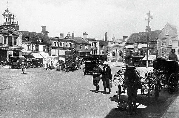 Hitchin Market Place probably 1920s