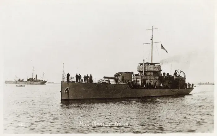 Framed Print : HM Monitor No. 28 at sea, WW1 Framed Print : HM Monitor No. 28 at sea, WW1