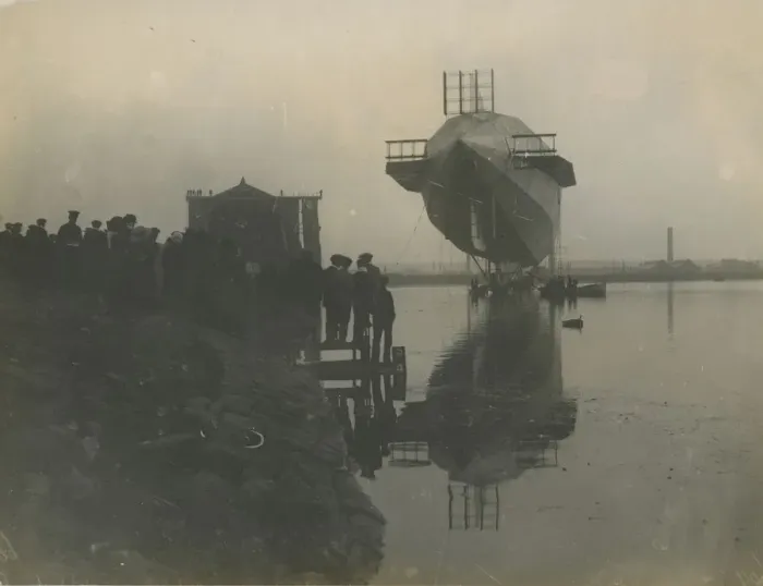 Framed Print : HMA No1 Mayfly at the Cavendish Dock, Barrow-in-Furness Framed Print : HMA No1 Mayfly at the Cavendish Dock, Barrow-in-Furness