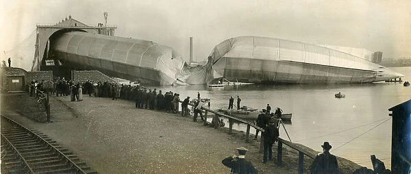 HMA No1 Mayfly after structural failure in Cavendish Dock