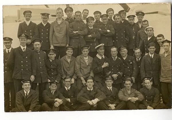 HMHS Britannic, group photo of surviving crew, WW1