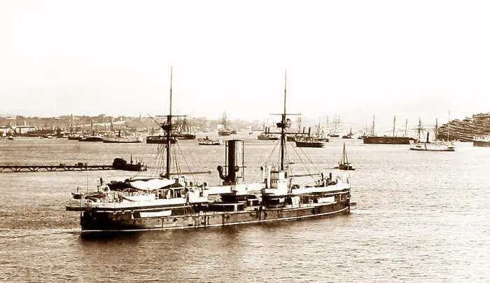 Framed Print : HMS Ageinemnon, The Hamoaze, Devonport Framed Print : HMS Ageinemnon, The Hamoaze, Devonport