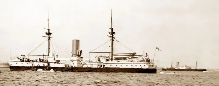 Framed Print : HMS Ajax, early 1900s Framed Print : HMS Ajax, early 1900s