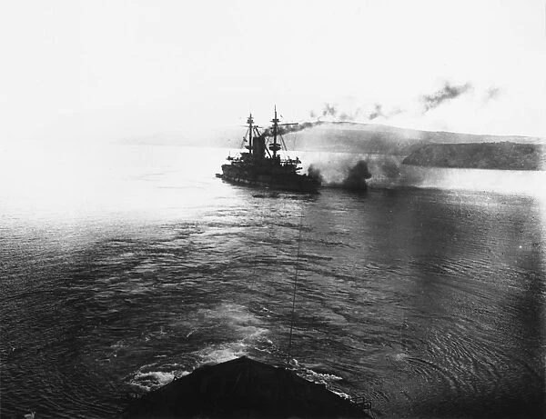 HMS Albion at Gallipoli WWI