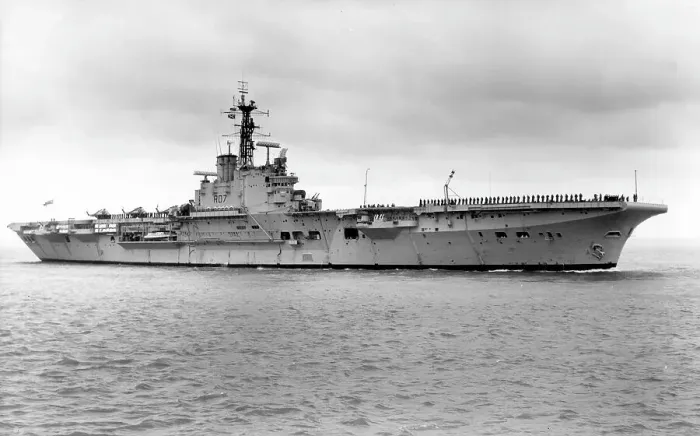 Framed Print : HMS Albion R07 Framed Print : HMS Albion R07