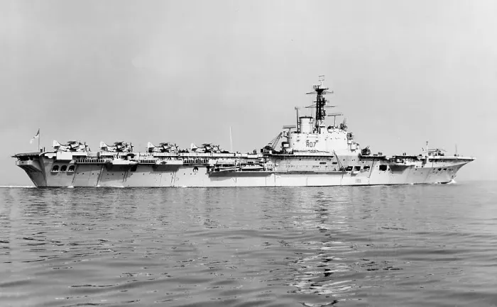 Framed Print : HMS Albion R07 Framed Print : HMS Albion R07