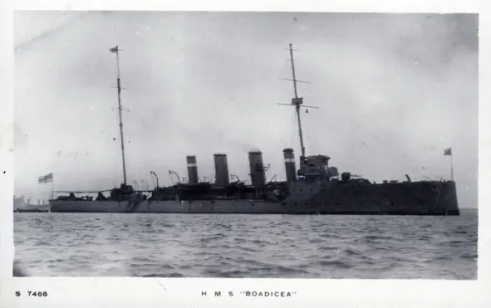 Framed Print : HMS Boadicea, British scout cruiser Framed Print : HMS Boadicea, British scout cruiser