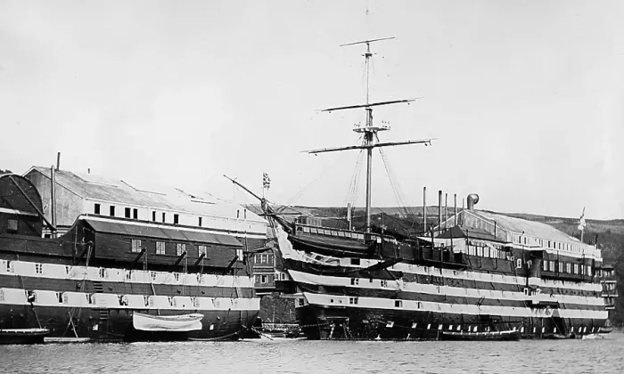 Framed Print : HMS Britannia, Royal Navy Training Ship, River Dart Framed Print : HMS Britannia, Royal Navy Training Ship, River Dart