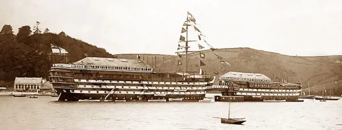 Framed Print : HMS Britannia, Training Ship, Dartmouth Framed Print : HMS Britannia, Training Ship, Dartmouth