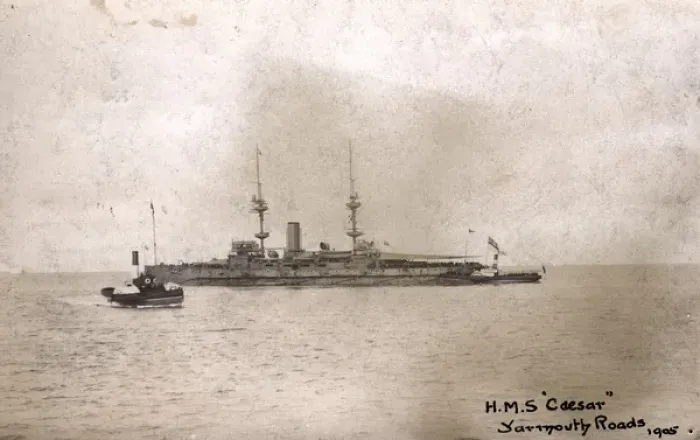 Framed Print : HMS Caesar, British battleship Framed Print : HMS Caesar, British battleship