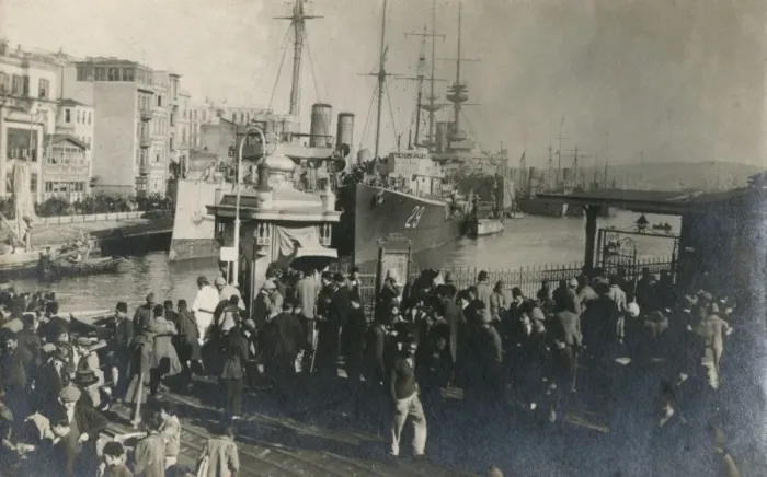 Framed Print : HMS Caesar in port at Constantinople Framed Print : HMS Caesar in port at Constantinople
