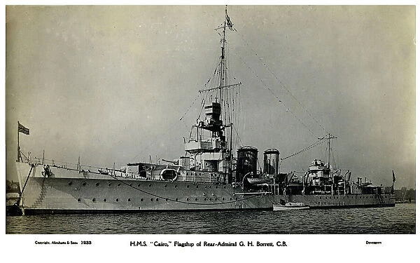 HMS Cairo, Flagship of Rear-Admiral G. H. Borrett, C. B