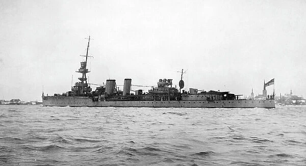 HMS Caradoc, British light cruiser, Reval, post-WW1