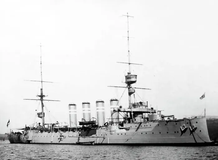 Framed Print : HMS Carnarvon, early 1900s Framed Print : HMS Carnarvon, early 1900s