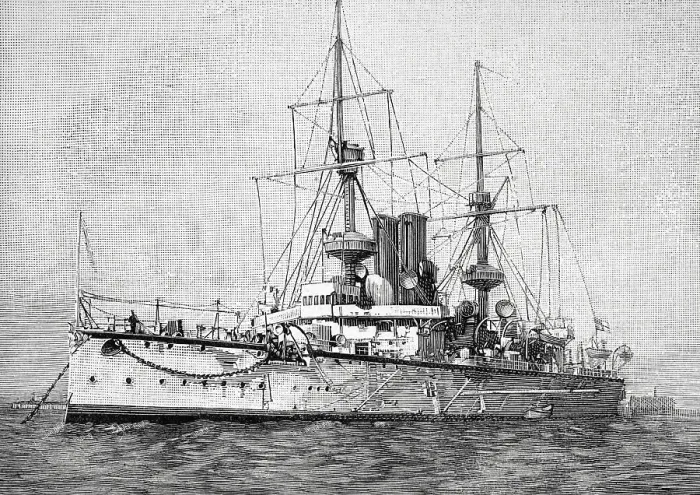 Framed Print : HMS Centurion (1892). Centurion-class battleship. Royal Navy Framed Print : HMS Centurion (1892). Centurion-class battleship. Royal Navy