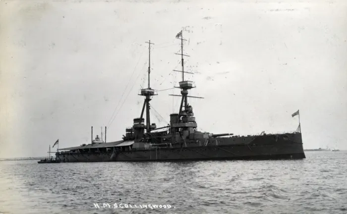 Framed Print : HMS Collingwood, British battleship Framed Print : HMS Collingwood, British battleship
