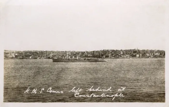 Framed Print : HMS Comus left behind at Istanbul, Turkey - August 1923 Framed Print : HMS Comus left behind at Istanbul, Turkey - August 1923