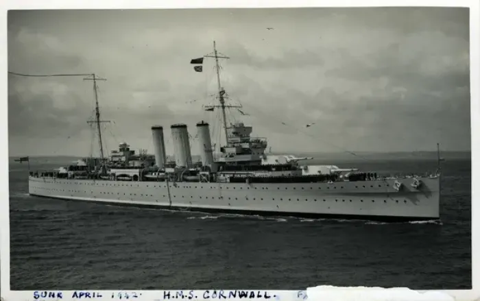 Framed Print : HMS Cornwall, British heavy cruiser Framed Print : HMS Cornwall, British heavy cruiser