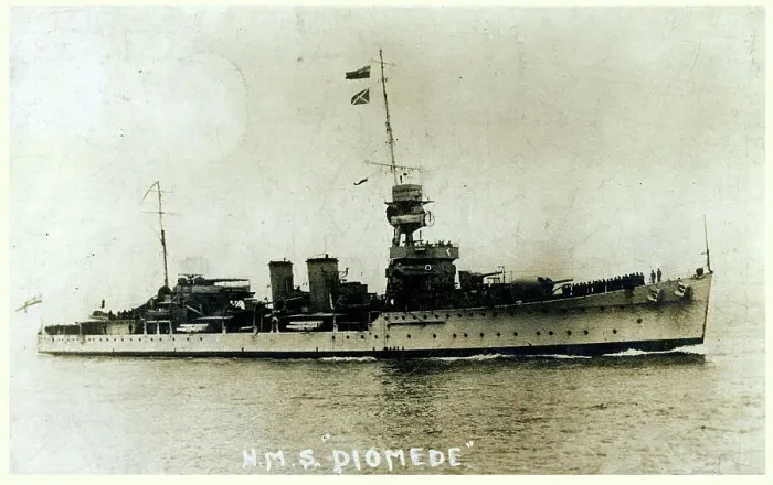 Framed Print : HMS Diomede - Danae-class cruiser of the Royal Navy Framed Print : HMS Diomede - Danae-class cruiser of the Royal Navy