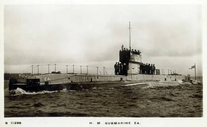 Framed Print : HMS E4 - British E class submarine built by Vickers Framed Print : HMS E4 - British E class submarine built by Vickers