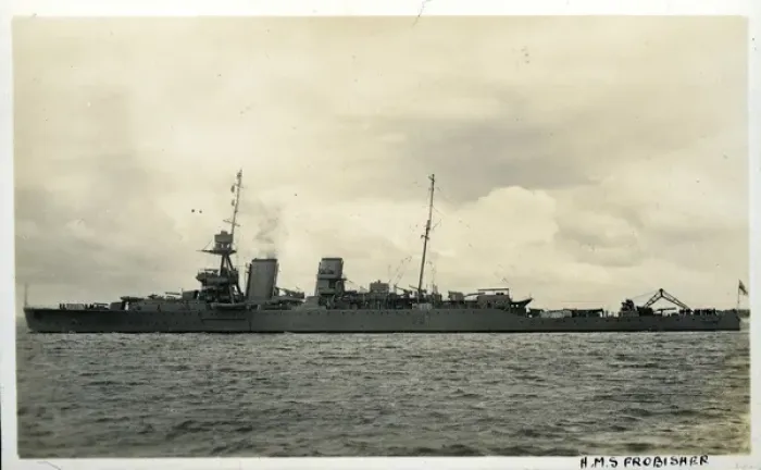 Framed Print : HMS Frobisher, British heavy cruiser Framed Print : HMS Frobisher, British heavy cruiser