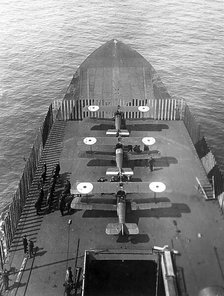 HMS Furious aircraft carrier, WW1
