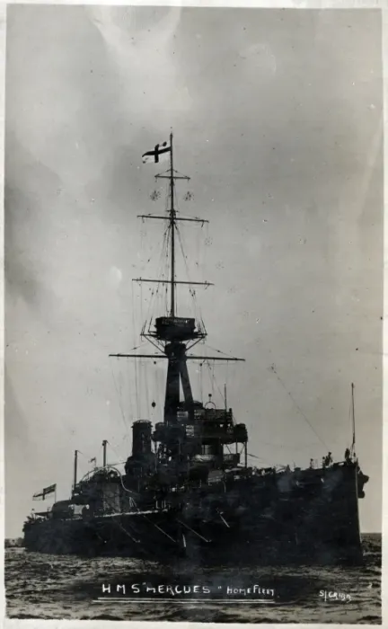 Framed Print : HMS Hercules, British battleship Framed Print : HMS Hercules, British battleship