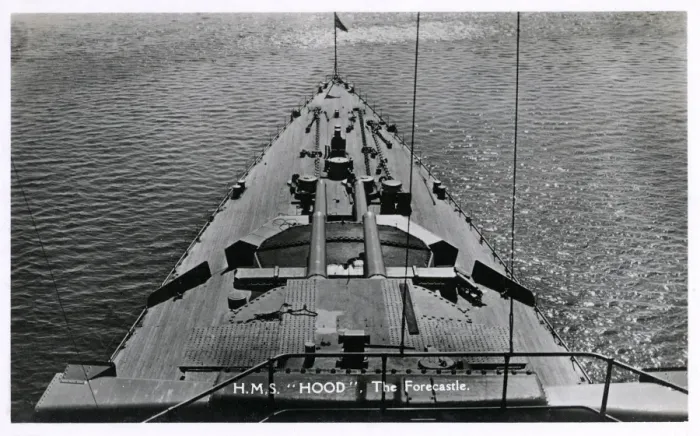 Framed Print : HMS Hood. The forecastle of HMS Hood, battlecruiser Date: C.1931 Framed Print : HMS Hood. The forecastle of HMS Hood, battlecruiser Date: C.1931