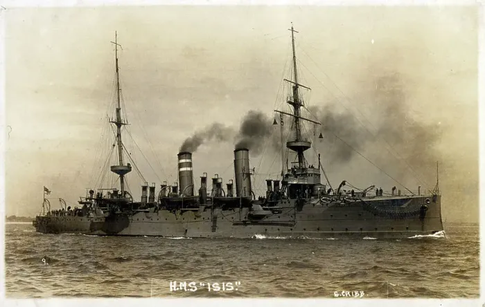 Framed Print : HMS Isis, launched in 1896. Eclipse Class cruiser - was at Hong Kong and China (1900-1901) Framed Print : HMS Isis, launched in 1896. Eclipse Class cruiser - was at Hong Kong and China (1900-1901)