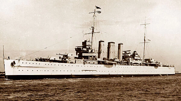 HMS Kent, Royal Navy, probably during WW1