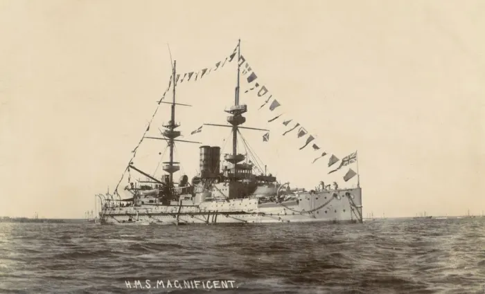 Framed Print : HMS Magnificent - Royal Navy Framed Print : HMS Magnificent - Royal Navy