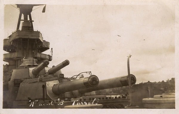 HMS Marlborough - A and B Twin Gun Turrets