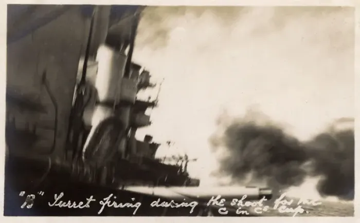 Framed Print : HMS Marlborough, Iron Duke-class battleship firing B Turret Framed Print : HMS Marlborough, Iron Duke-class battleship firing B Turret