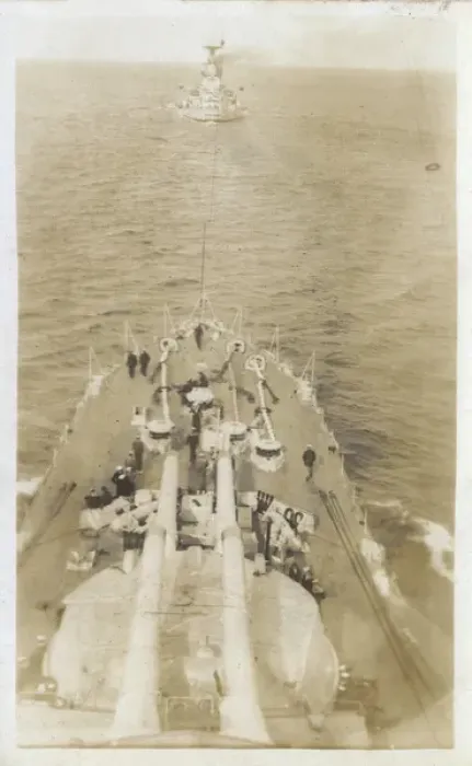 Framed Print : HMS Marlborough - looking toward HMS Iron Duke Framed Print : HMS Marlborough - looking toward HMS Iron Duke