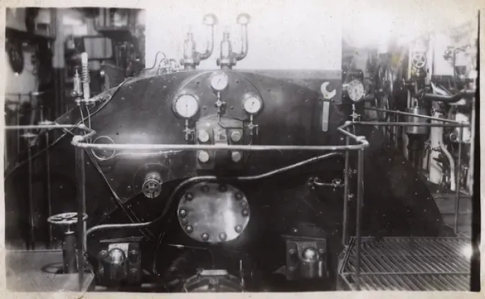 Framed Print : HMS Marlborough - A section of the engine room Framed Print : HMS Marlborough - A section of the engine room