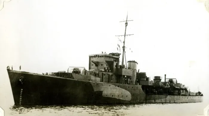 Framed Print : HMS Middleton, Scapa Flow, WW2 Framed Print : HMS Middleton, Scapa Flow, WW2