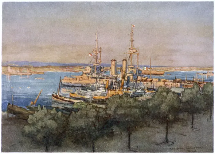 Framed Print : Hms Queen at Taranto Framed Print : Hms Queen at Taranto