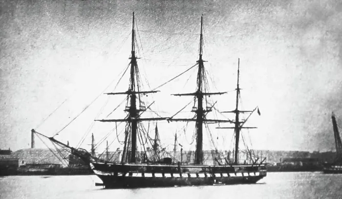 Framed Print : HMS Severn, Royal Navy in 1865 Framed Print : HMS Severn, Royal Navy in 1865