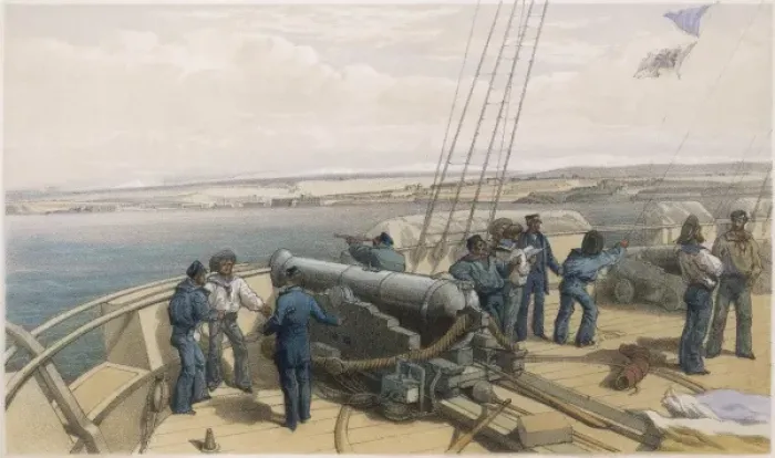Framed Print : Hms Sidon at Sebastopol Framed Print : Hms Sidon at Sebastopol